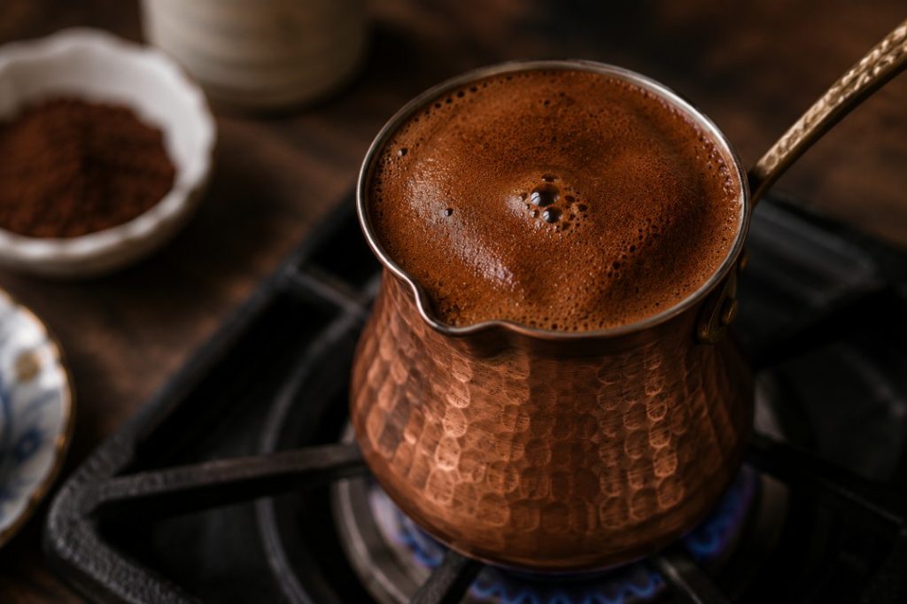 تشخیص آماده شدن قهوه ترک در شیرجوش مسی با تشکیل کف روی سطح